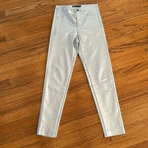 Zara silver stretch pants